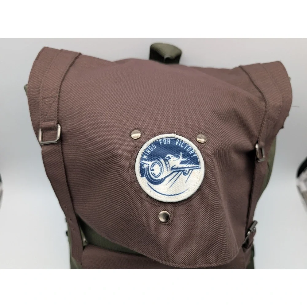 Call of Duty WWII Wings for Victory Backpack Olive Canvas Rucksack Bag READ!!